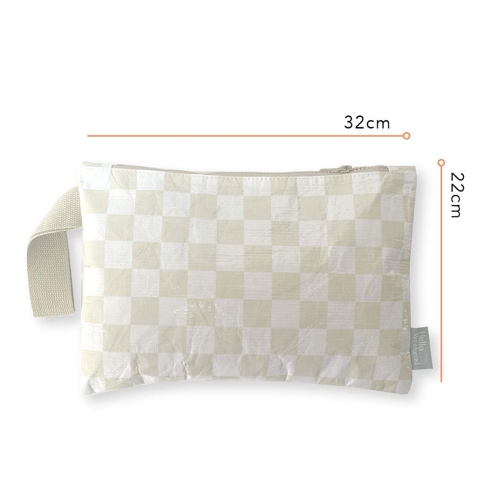Checkerboard Good To Go Pouch - Reusable bags online | Daily bags | Shopper bags | Weekender bags  Hello Weekend