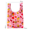 Reusable shopping bag with fruit pattern on a pink background. Fruit Print - Shopper Bag - Reusable bags online | Daily bags | Shopper bags | Weekender bags  Hello Weekend