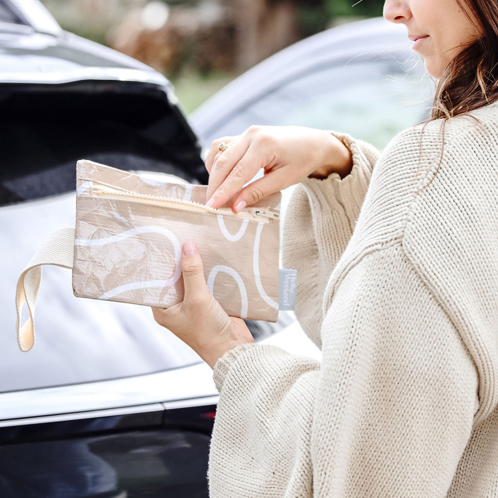 Latte - Phone Pouch -  Good To Go Pouch - Reusable bags online | Daily bags | Shopper bags | Weekender bags Hello Weekend