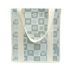 Sage Checkerboard- Daily Bag - Reusable bags online | Weekender bags | Shopper bags | Pouches  Hello Weekend Beige canvas handles | Beach Bags