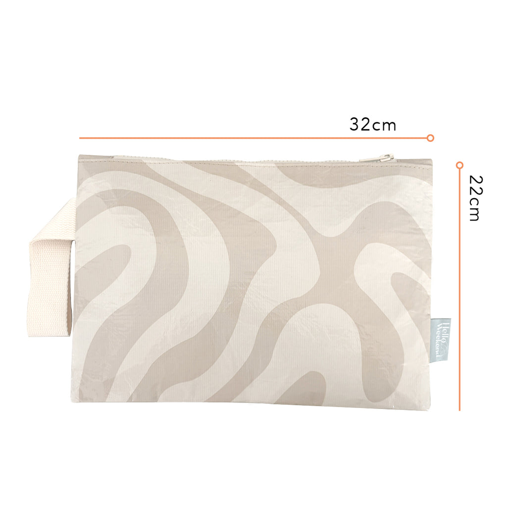 Sage Checkerboard - Good To Go Pouch - Reusable bags online | Daily bags | Shopper bags | Weekender bags | Hello Weekend Pouch