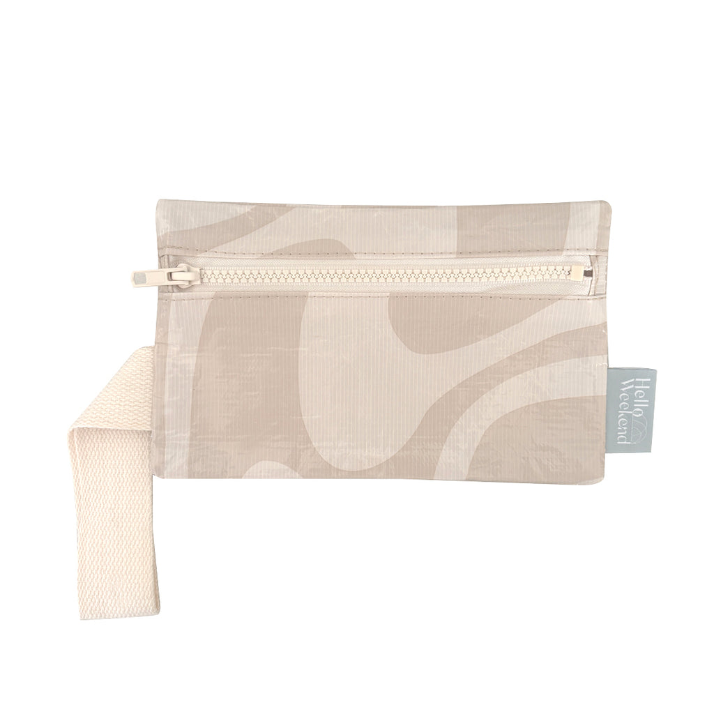 Wavy Neutral Sandy Print - Phone Pouch - Reusable bags online | Daily bags | Shopper bags | Weekender bags  Hello Weekend