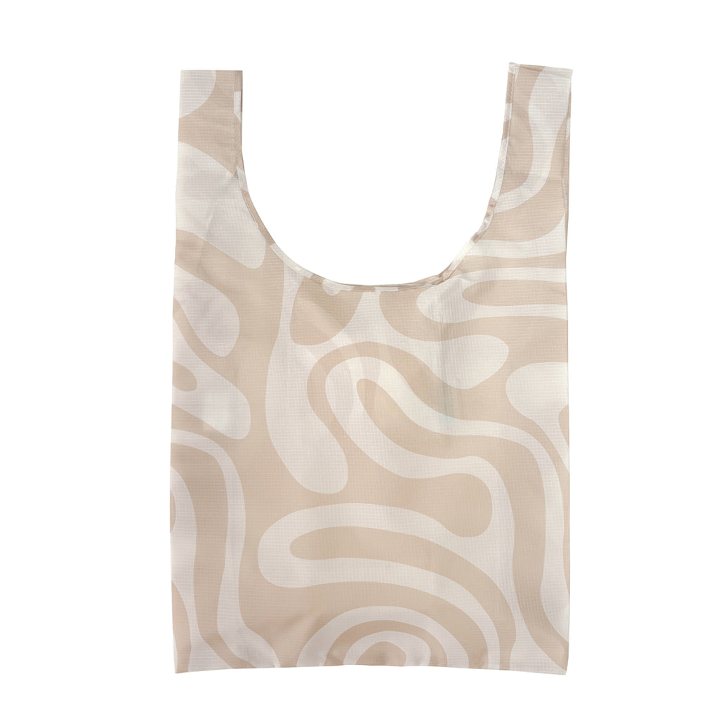 Wavy Neutral Print - Shopper Bag - Reusable bags online | Daily bags | Shopper bags | Weekender bags  Hello Weekend