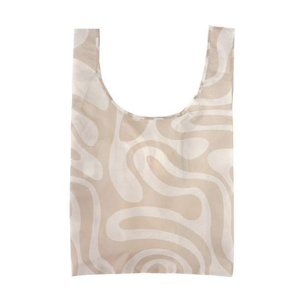 Wavy Neutral Print - Shopper Bag - Reusable bags online | Daily bags | Shopper bags | Weekender bags  Hello Weekend