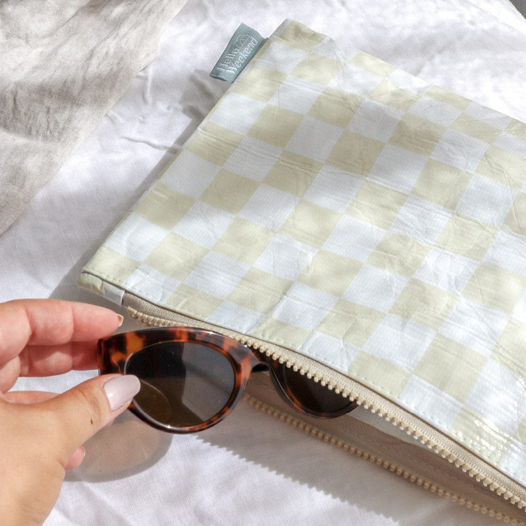 Checkerboard Good To Go Pouch - Reusable bags online | Daily bags | Shopper bags | Weekender bags  Hello Weekend