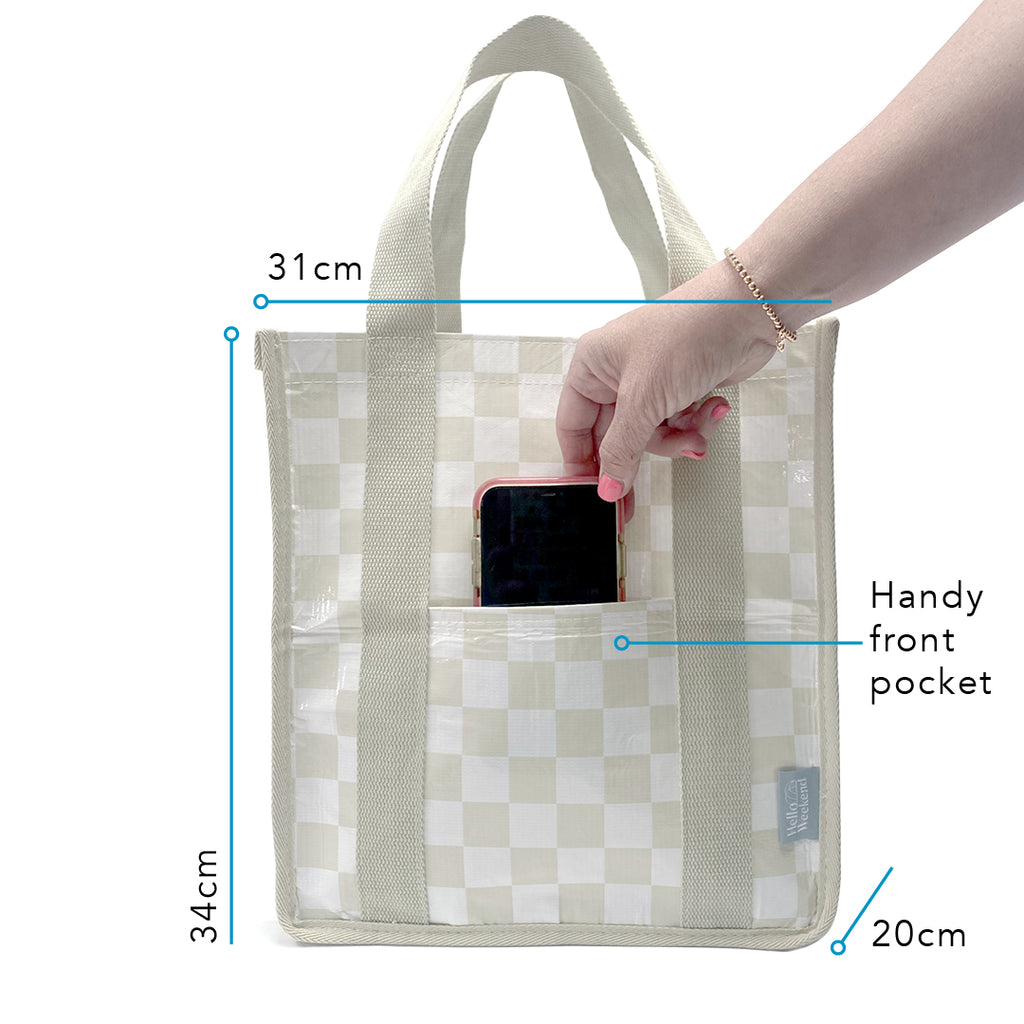 Checkerboard - Daily Bag - Reusable bags online | Daily bags | Shopper bags | Weekender bags  Hello Weekend